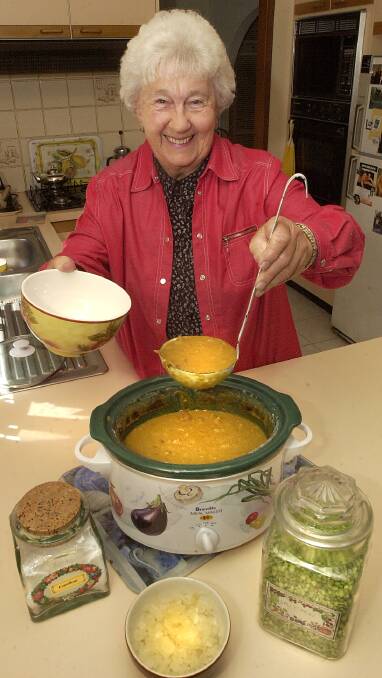 Canberra Times writer Norma Allen was also famous for pea soup. Picture: Supplied