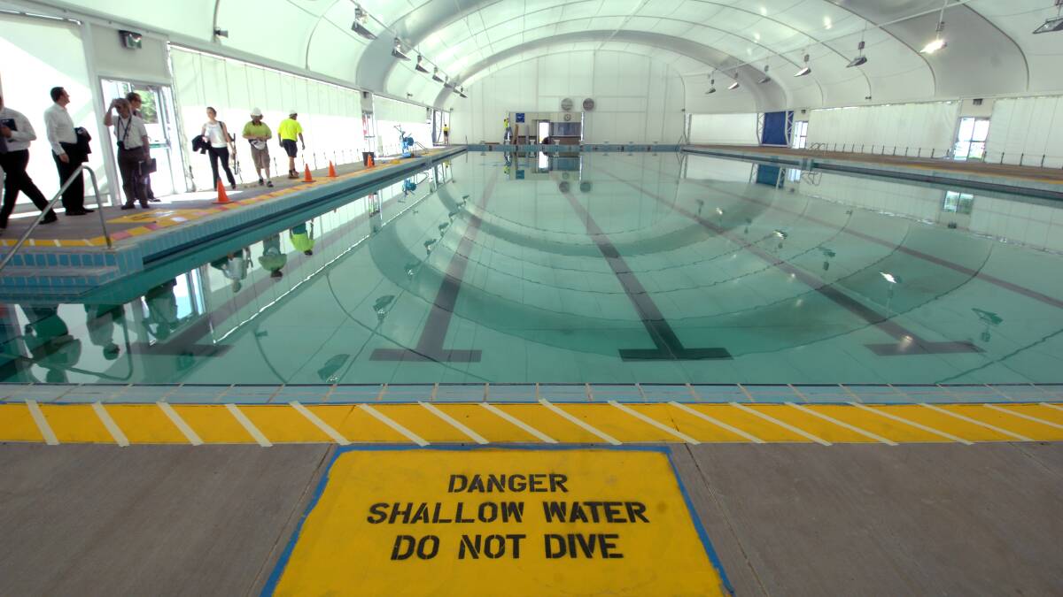 The Civic Olympic Pool, pictured in November 2008, where a chlorine leak happened on Saturday morning. Picture: Graham Tidy