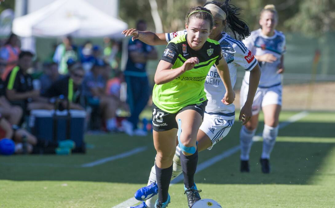 Grace Maher previously played four seasons with Canberra United. Picture: Elesa Kurtz