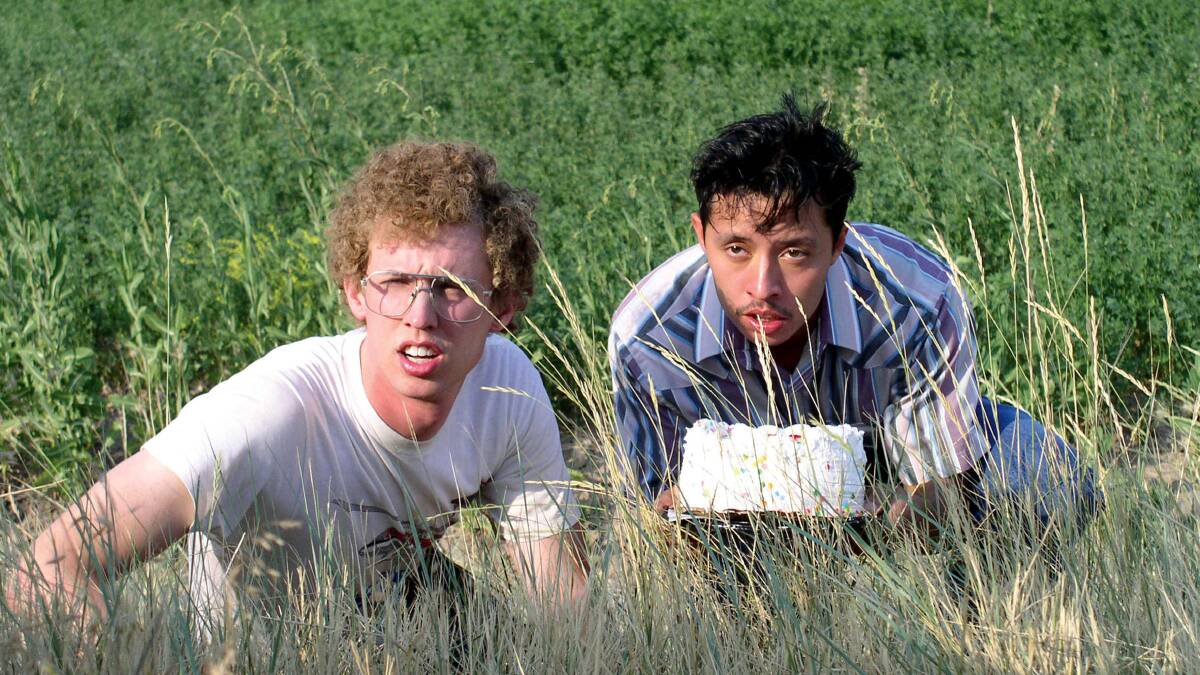 Jon Heder, left and Efren Ramirez in Napoleon Dynamite. Picture: Supplied