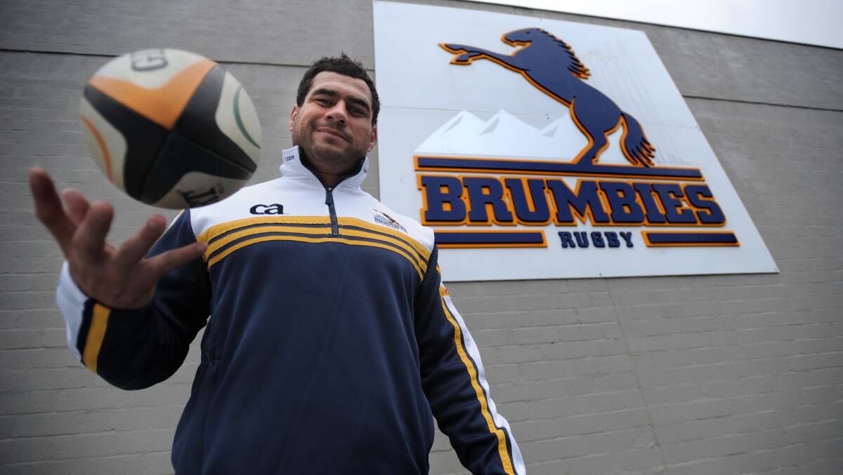 George Smith at the Brumbies in 2009. Picture: Karleen Minney
