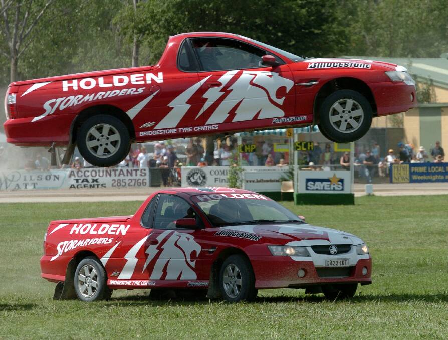 Leaping Holden utes were once part of the national show circuit. Picture: Graham Tidy