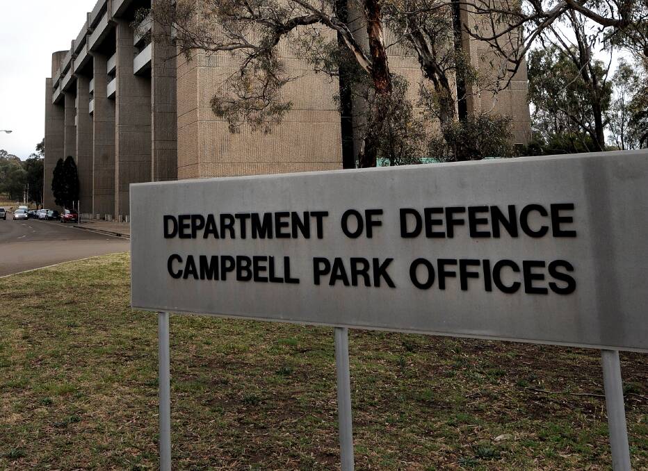 Campbell Park Offices on Northcott Drive. The Defence Department could clear out after decades in the buildings.