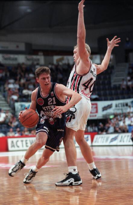 Jamie Pearlman in action during his Canberra Cannons days. Pearlman is the Adelaide 36ers' new assistant coach. Picture: Gary Schafer