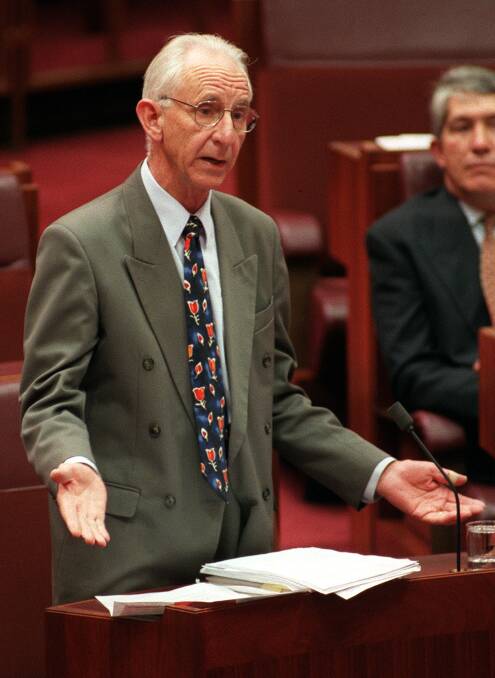 Former senator Brian Harradine was a trailblazer in using leverage to secure a seat in Parliament. Picture: Graham Tidy