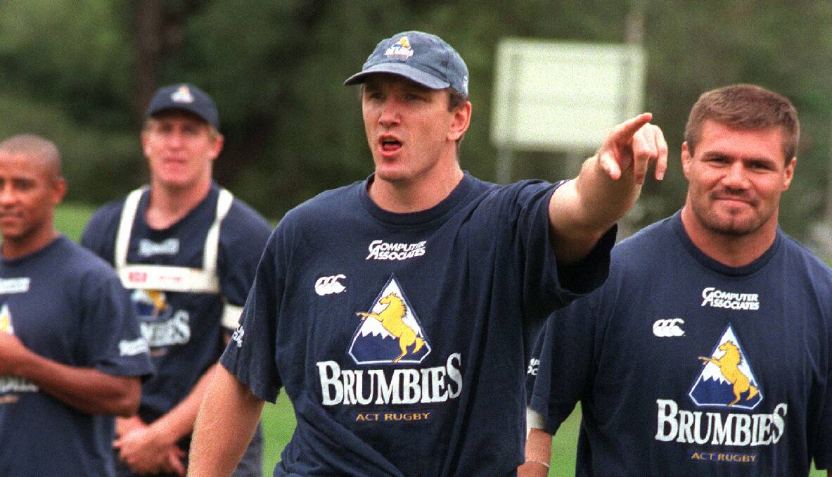 Brett Robinson says the Brumbies were built on hard work. Picture: Richard Briggs