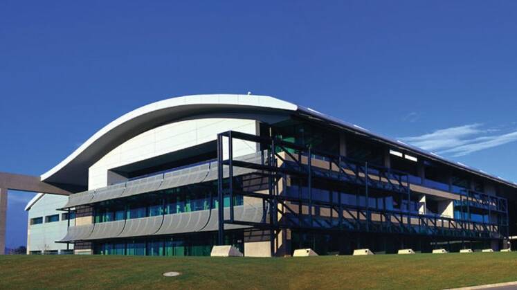 Geoscience Australia's building in Canberra. The agency is looking for cuts after its annual budget funding failed to keep up with its expanding workload.