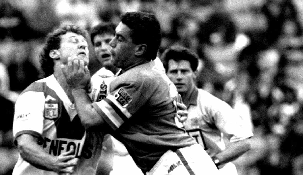 Quentin Pongia was one of rugby league's toughest enforcers. Picture: Dallas Kilponen