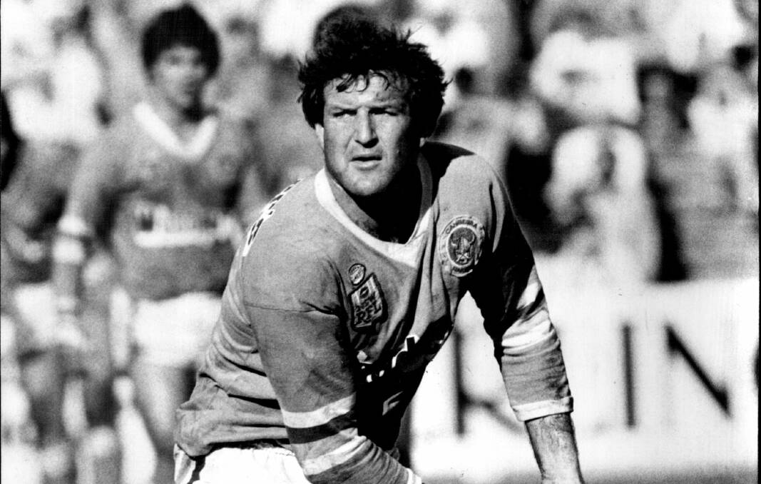 Ron Giteau playing for the Raiders in 1983. Picture: Nine