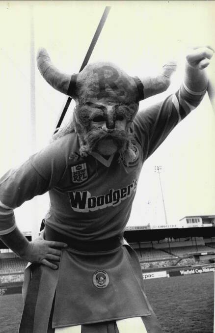 Flashback to 1987, with Tony Wood as a very different looking Victor the Viking. Picture: Gary Schaeffer
