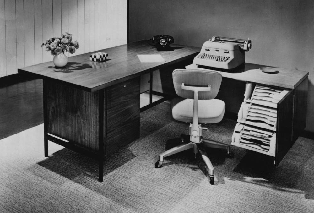 A 1963 Florence Knoll-designed desk - the ideal answer to digital distraction. Picture: Knoll Associates