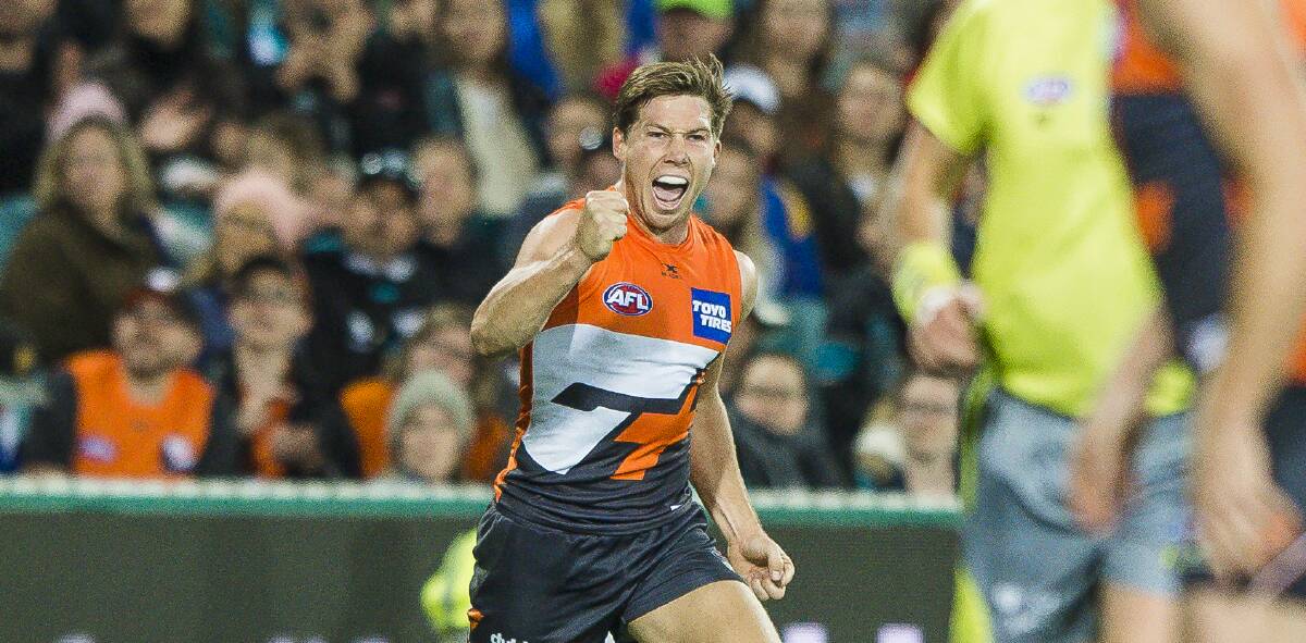 Toby Greene and the Giants will play three games in Canberra next season. Picture: Sitthixay Ditthavong