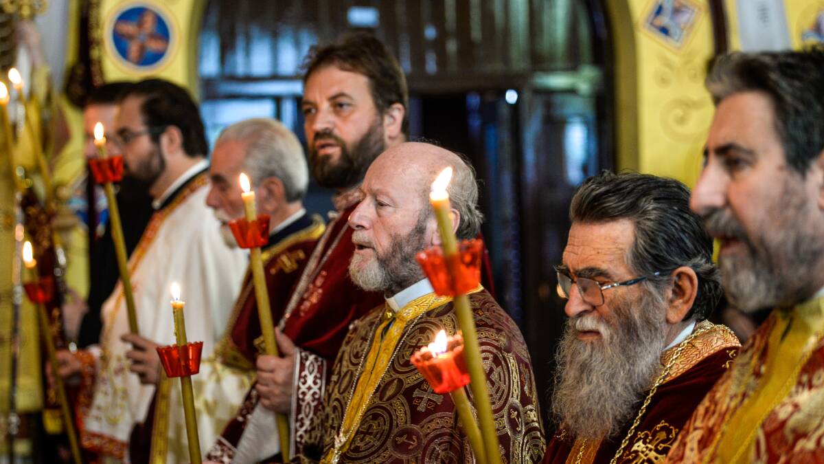 A Greek Orthodox Easter service, which is held after most western Easter dates. Photo: Justin McManus