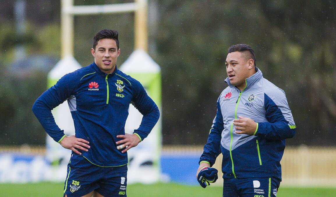 Joe Tapine and Josh Papalii have been granted medical exemptions to play in Queensland. Picture: Sitthixay Ditthavong