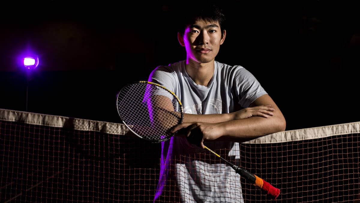 The new facility would benefit Canberra's badminton players, like Anthony Joe. Picture: Jamila Toderas