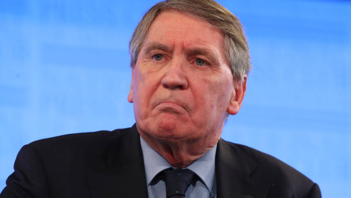 Unimpressed? The Defence Department's former secretary, Dennis 'the Mongrel' Richardson, in 2017. Picture: Andrew Meares