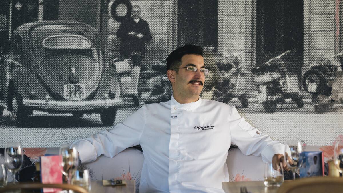 Francesco Balestrieri, of Agostini's, won Chef of the year. Picture: Rohan Thomson