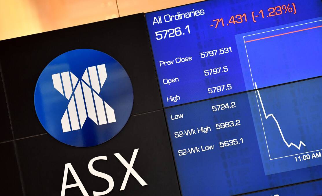 The indicator board at the Australian Stock Exchange in 2017. Picture: AAP Image/Mick Tsikas