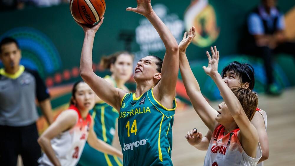 Opals centre Marianna Tolo says the Olympic being postponed is a shattering blow. Picture: FIBA.com