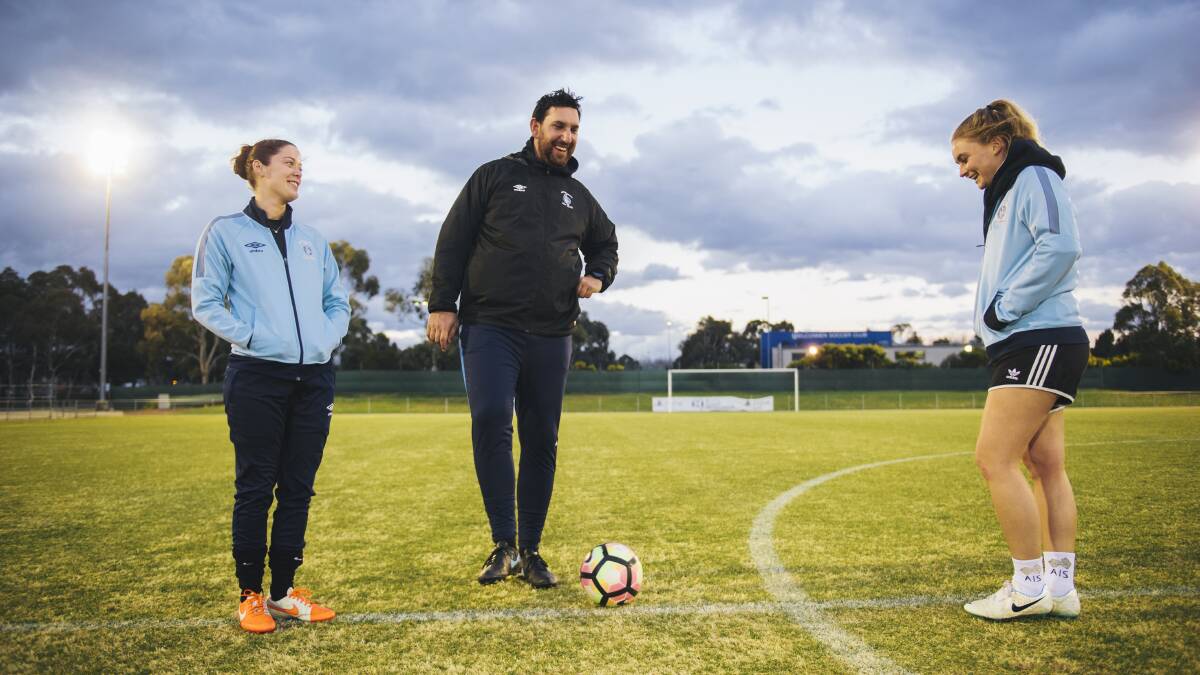Antoni Jagarinec has coached Katie Woodman and Michaela Day since day-one at Belconnen United.