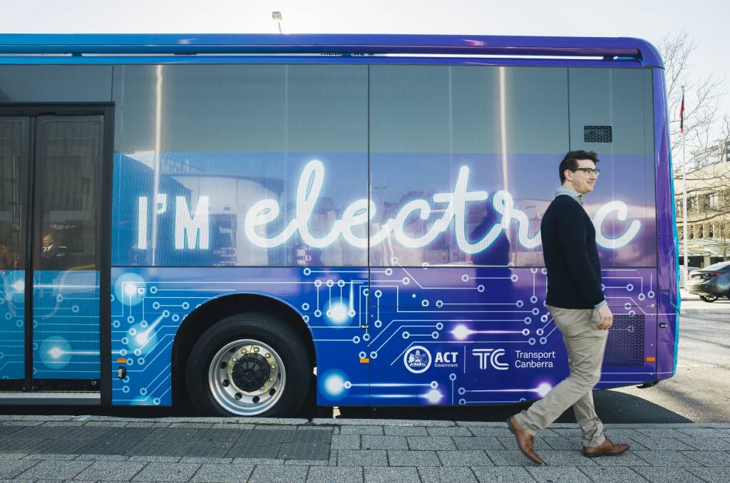 Transport Canberra has trialled electric buses, and is now now in the market-sounding phase. Picture: Rohan Thomson