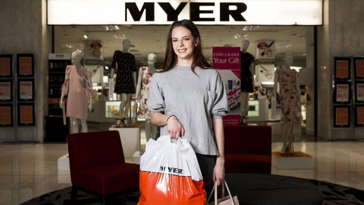 Myer Belconnen is no longer closing this year. Picture : Jamila Toderas