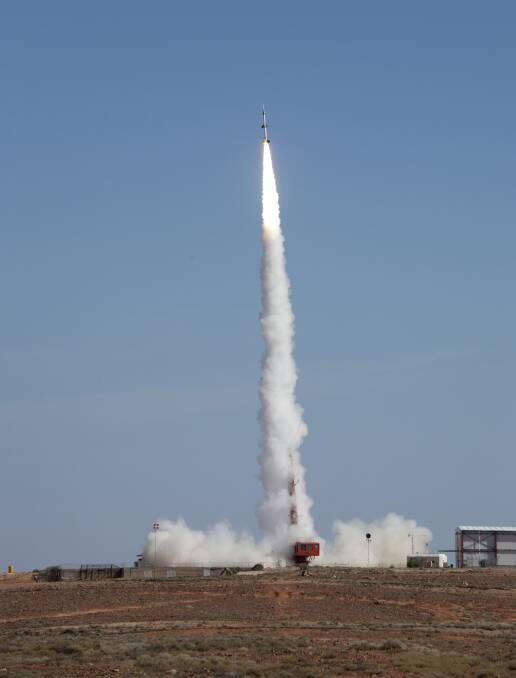 Hypersonic rocket test at Woomera in May 2016. Picture: Department of Defence