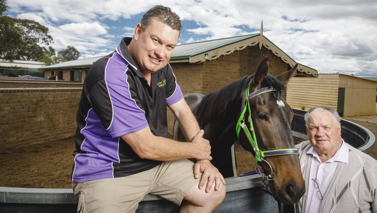 Horse trainers Joe and Frank Cleary are bracing for a busy schedule. Picture: Sitthixay Ditthavong
