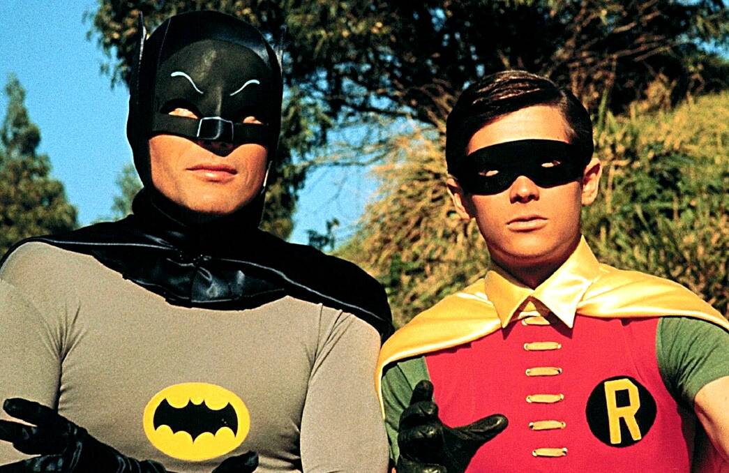 Adam West and Burt Reynolds in Batman: The Movie.