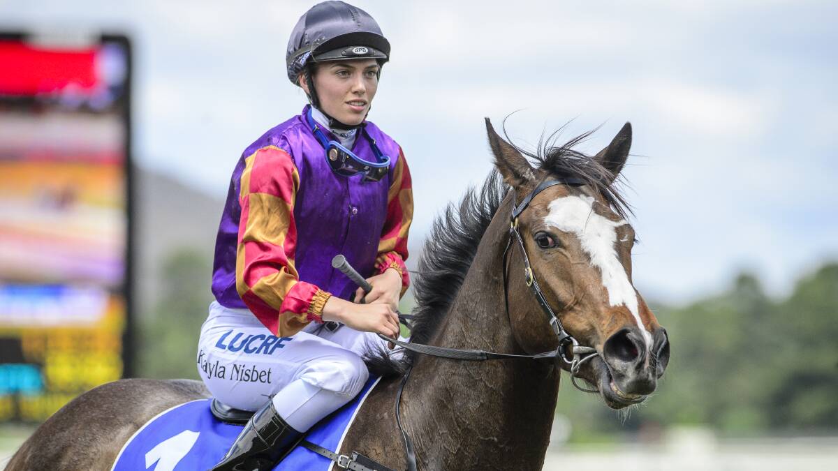 Kayla Nisbet could become the first female to win the Canberra jockeys premiership. Picture: Sitthixay Ditthavong