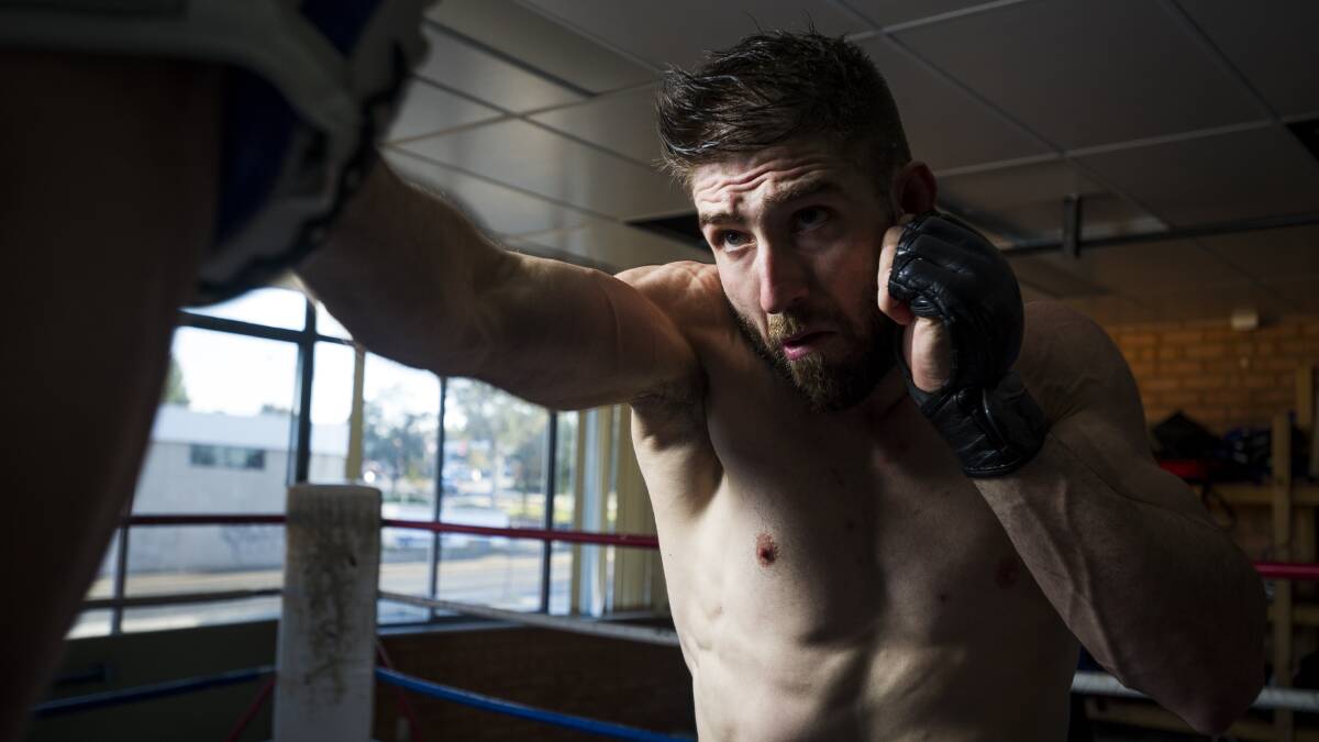 Canberra MMA fighter Duke Didier will finally return. Picture: Dion Georgopoulos
