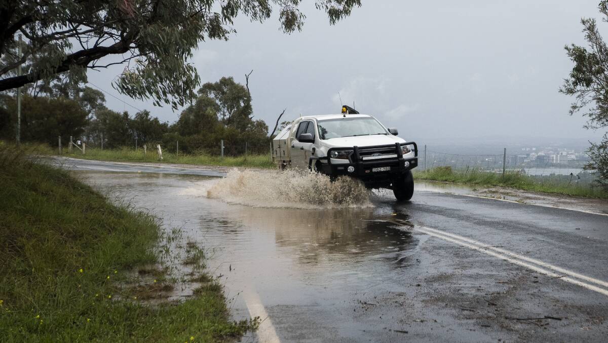 More wet weather is on the way for Canberra with up to 100 millimetres expected this week. Picture: Dion Georgopoulos