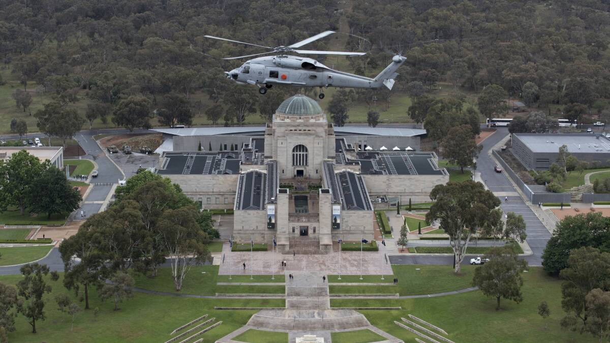 Anzac Hall, behind the main Australian War Memorial building, will be demolished as part of the site's expansion. Picture: Defence Media.
