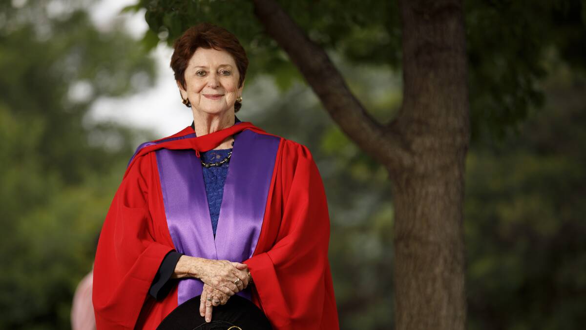 Former senator, education minister, and Age Discrimination Commissioner Susan Ryan received an honorary doctorate from the ANU in 2017. Picture: Sitthixay Ditthavong.