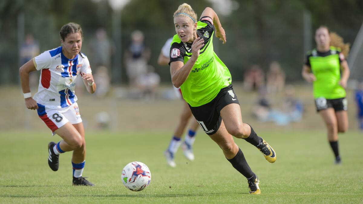 Elise Thorsnes has signed with Canberra United as a guest player. Picture: Sitthixay Ditthavong