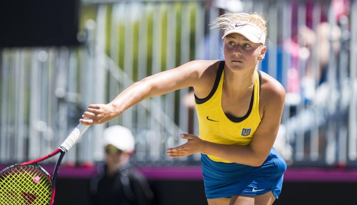 Ukrainian Marta Kostyuk is returning to Canberra. Picture: Dion Georgopoulos