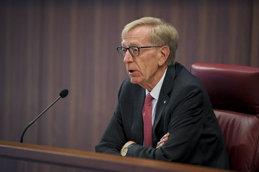 Commissioner Kenneth Hayne during the banking royal commission. Picture: Eddie Jim