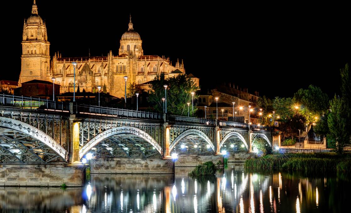 Salamanca Cathedral with the Tormes River in the foreground. Picture: Supplied