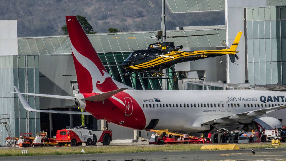 Aircraft at Canberra Airport. Picture: Karleen Minney
