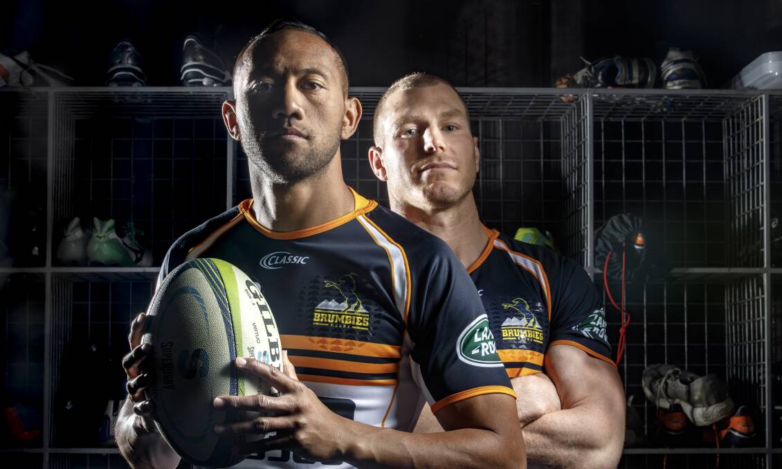 Christian Lealiifano and David Pocock will both finish their Australian rugby careers this year. Picture: Sitthixay Ditthavong