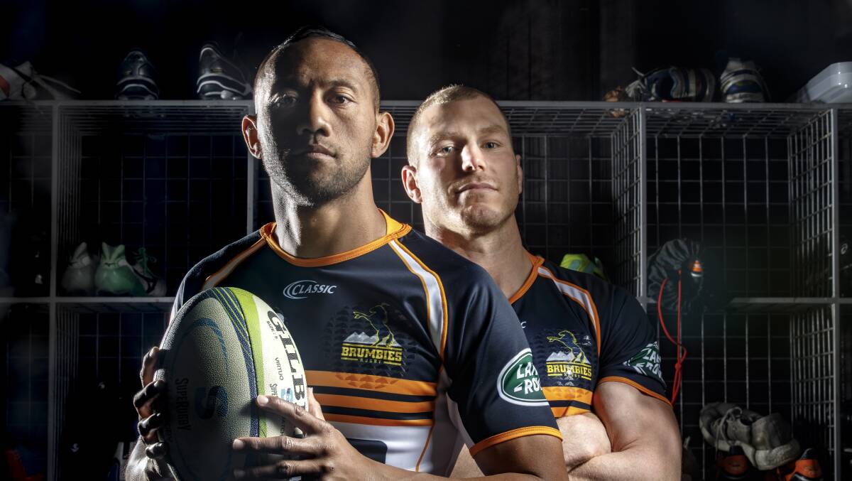 David Pocock and Christian Lealiifano are both weighing up their Australian rugby futures. Picture: Sitthixay Ditthavong