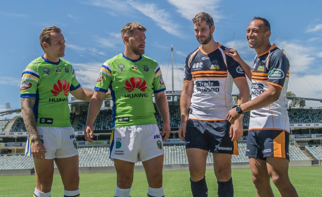 The Raiders and Brumbies are ready for an Auckland double-team event. Picture: Karleen Minney.