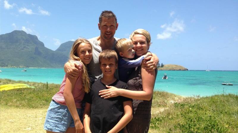 Tanya Plibersek with husband Michael Coutts-Trotter and their children (from left) Anna, Joe and Louis. Picture: Supplied