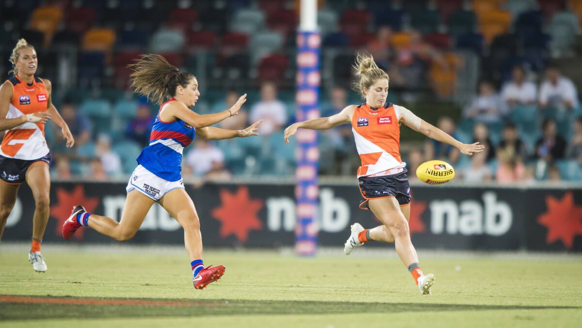 Ellie Brush played 20 games across four seasons with GWS. Picture: Sitthixay Ditthavong