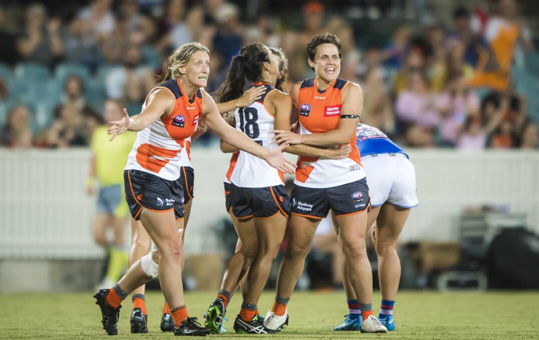 The GWS Giants are back playing at Manuka Oval in 2021. Picture: Sitthixay Ditthavong