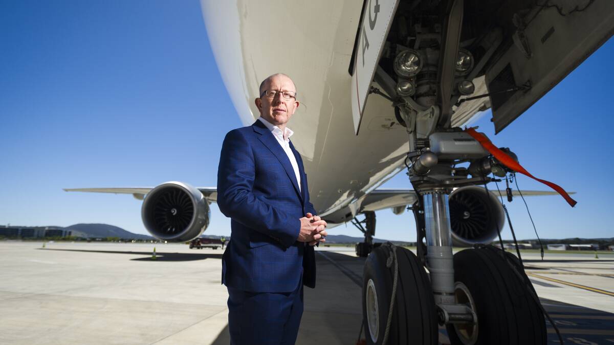 Canberra Airport managing director Stephen Byron. Picture: Dion Georgopoulos