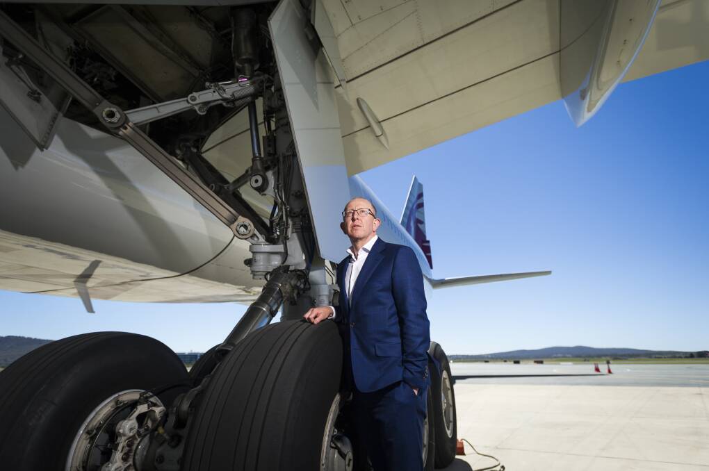 Canberra Airport boss Stephen Byron. Picture: Dion Georgopoulos