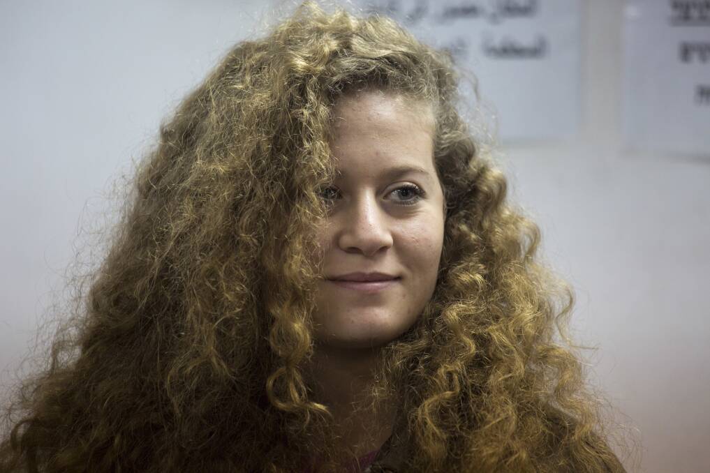 Palestinian teenage activist Ahed Tamimi. Picture: AP