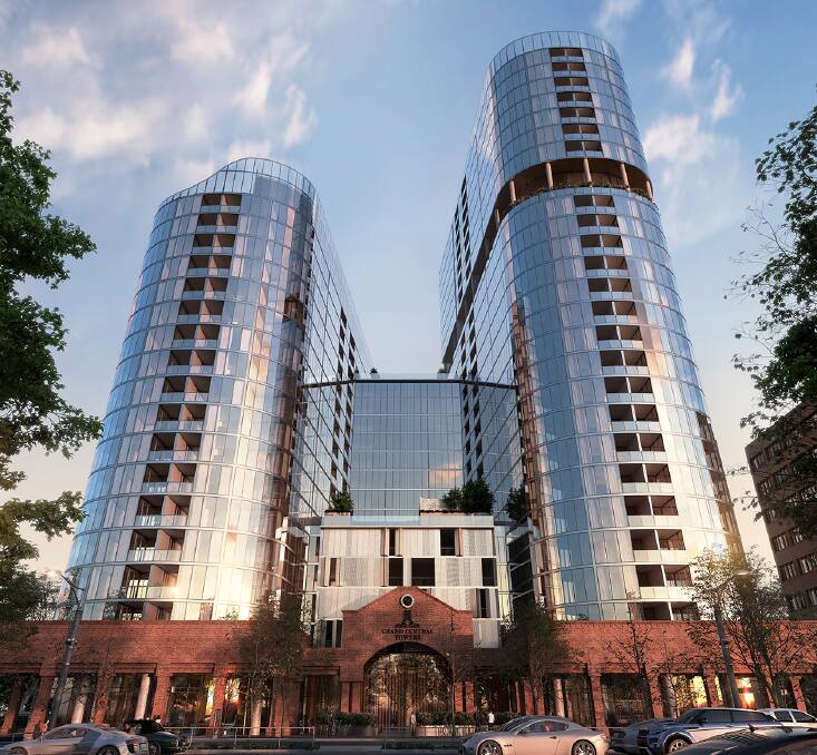 Artists impression of Grand Central Towers Woden. Picture: Allhomes.