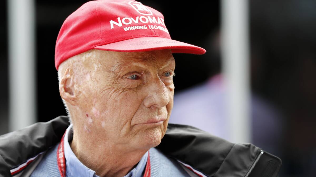 Niki Lauda at the 2018 Australian Grand Prix. Picture: AP